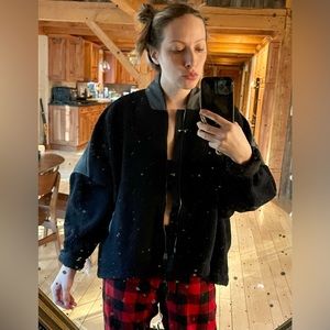 FP Movement - Zip Up Fleece bomber Jacket - Black - S